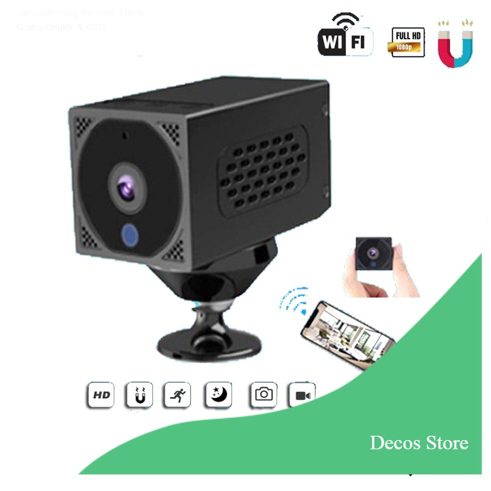 [Decos] Kamera Mini Wireless / Spy Cam Wifi / Spy camera / spy camera mini / kamera tersembunyi / Cc