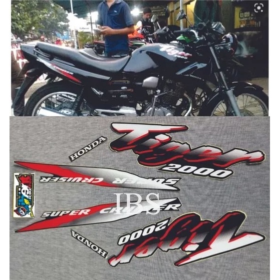 TIGER MERAH PUTIH 2000 STRIPING STANDAR HONDA POLET