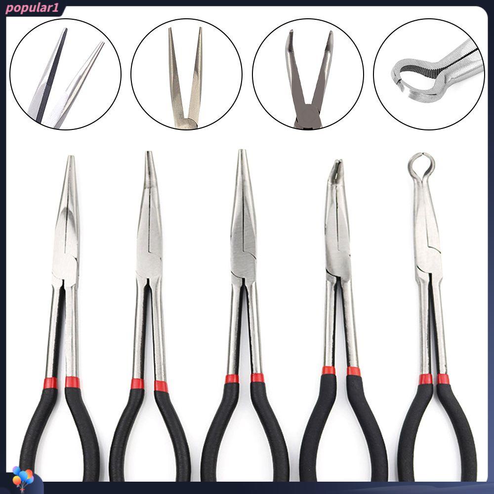 Populer Tang Hidung Panjang Antirust Multitool O-type Straight Needle Hardware