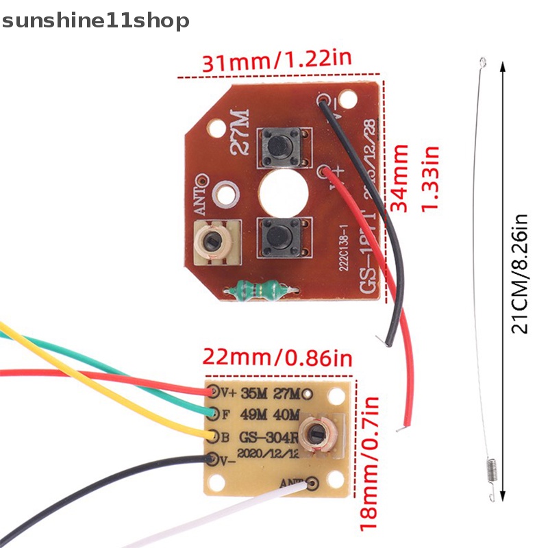 Sho 4CH rc Remote Control Sirkuit PCB Transmitter Receiver Board rc Suku Cadang Mobil Dengan Antena Radio System N