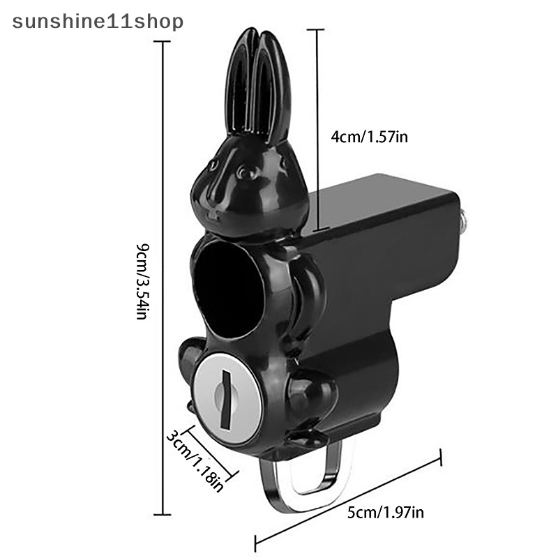 Sho Universal Metal Helm Motor Kunci Sepeda Stang Helm Pengaman Anti Maling N