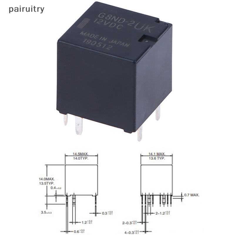 Prt G8ND-2UK 12VDC 12V 8Pins Automative Relay Untuk PRT Rem Tangan Otomatis