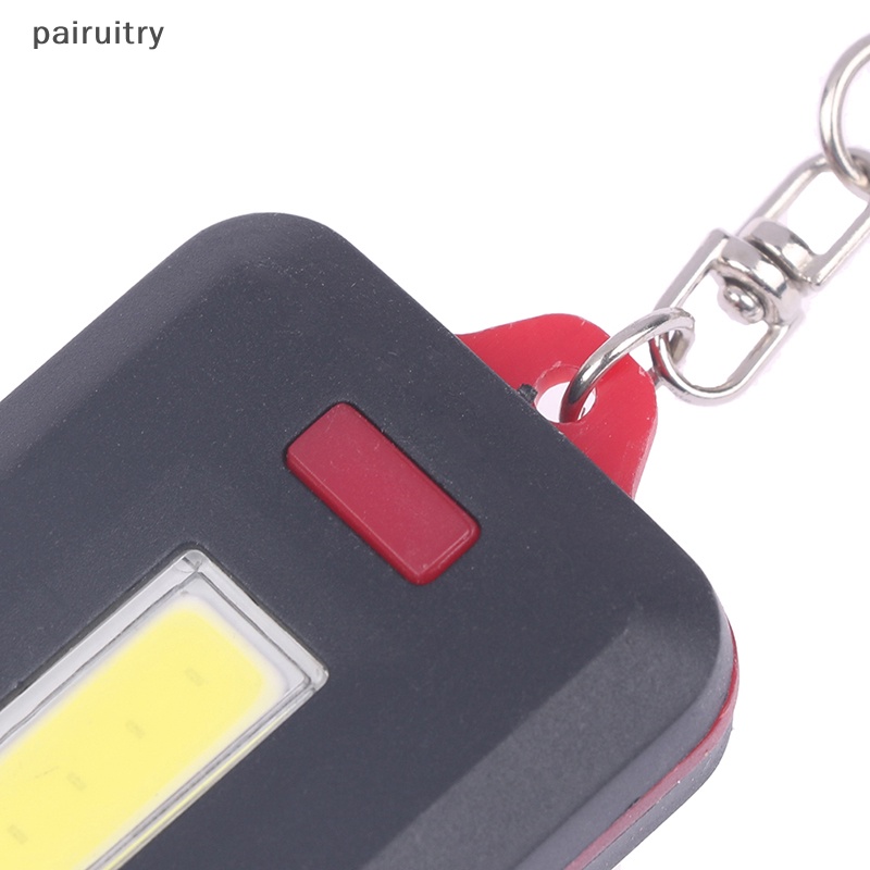 Prt 1PCS Portable Mini COB LED Gantungan Kunci Senter Key Chain Torch Light Lamp PRT