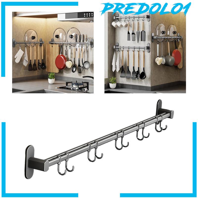 [Predolo1] Rak Tutup Panci Rel Dapur Organizer Penyimpanan Untuk Kamar Mandi Dapur