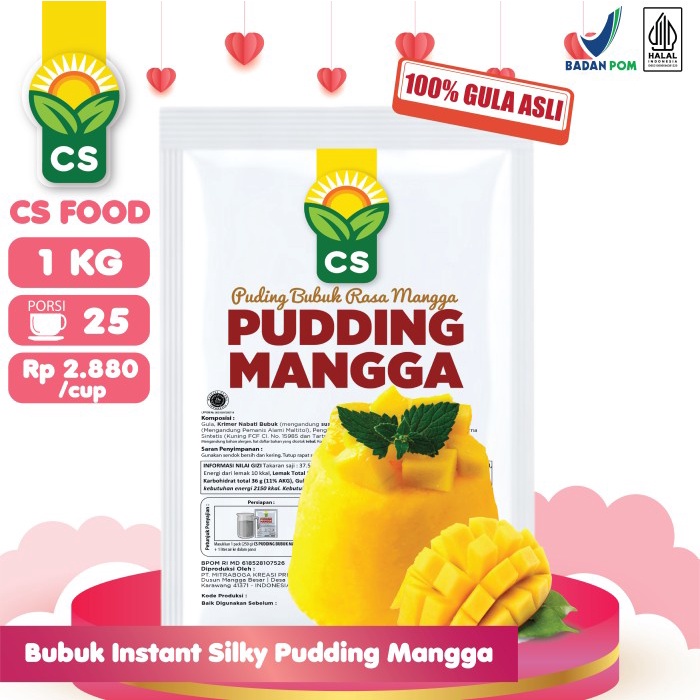 

Promo Bubuk Instan Silky Puding Mangga 1kg Pudding Lembut Pudot CS FOOD