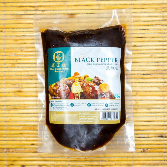 

N.E.W Black Pepper Sauce / Saus Lada Hitam - The Duck King Sauce 500g