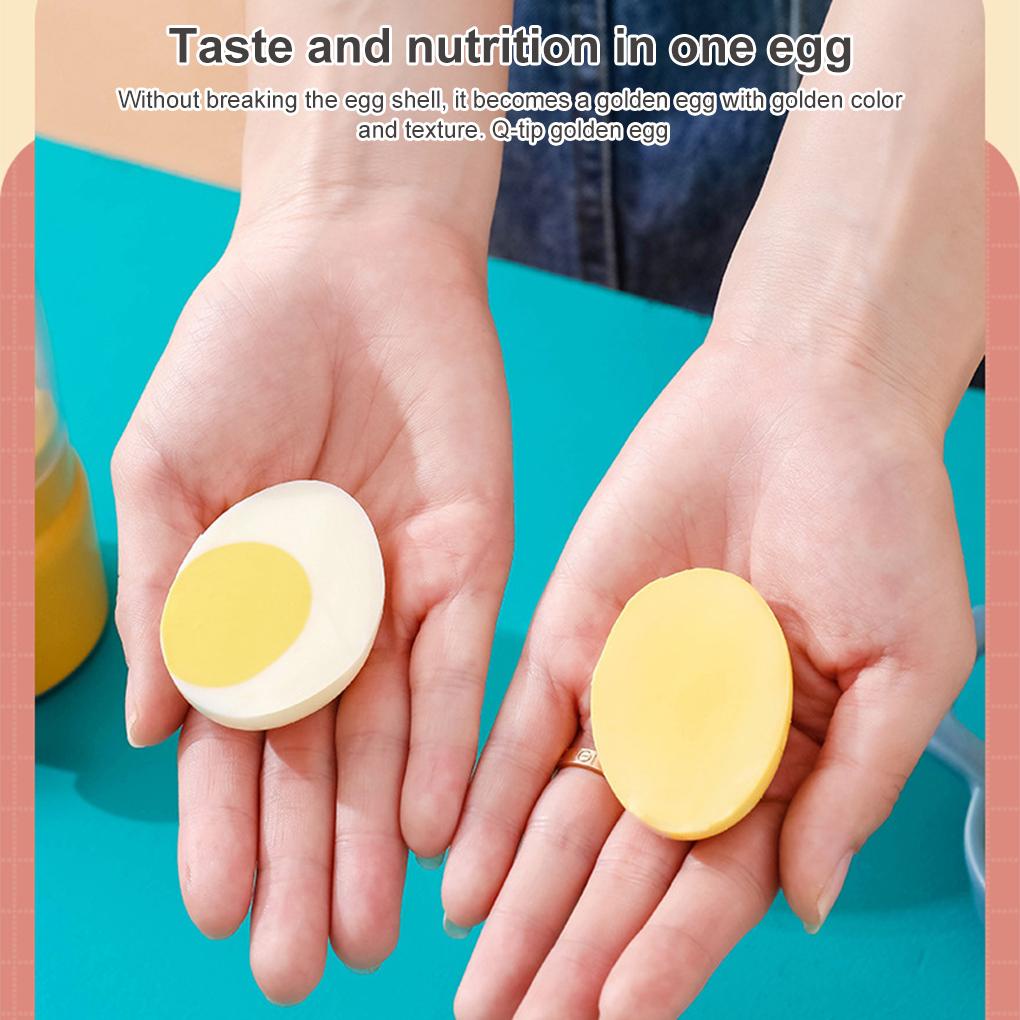 Silicone Egg Scrambler Puller Househould Detachable Mixer Shaker Golden Eggs Maker Kuliner Alat Pengaduk Dengan Gamis Tarik