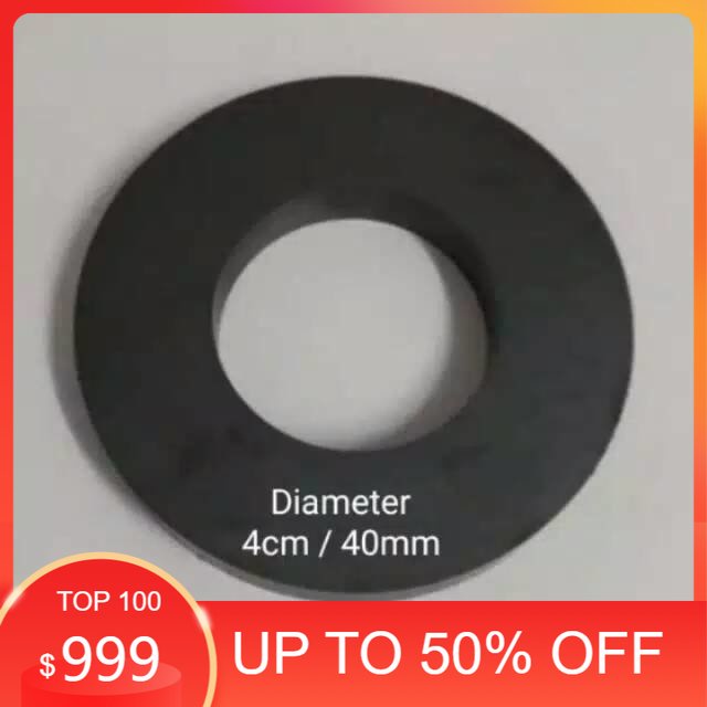 PROMO MAGNET MAHNET BESI BRANI SEPEKER SEPIKER SPEAKER FERRITE MODEL BULAT DONAT 4CM 40MM 4 CM 40 MM