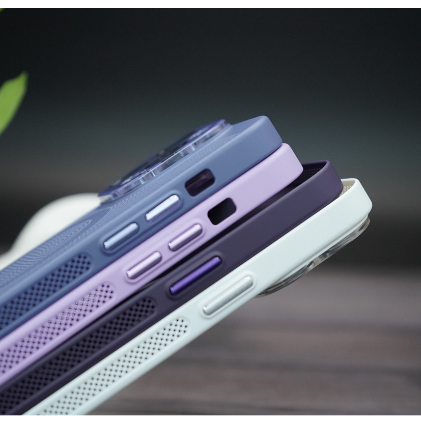 New Stylish Magnetic Phone Case for iPhone 11 12 13 14 Pro Max with Heat Dissipation and Lens Film