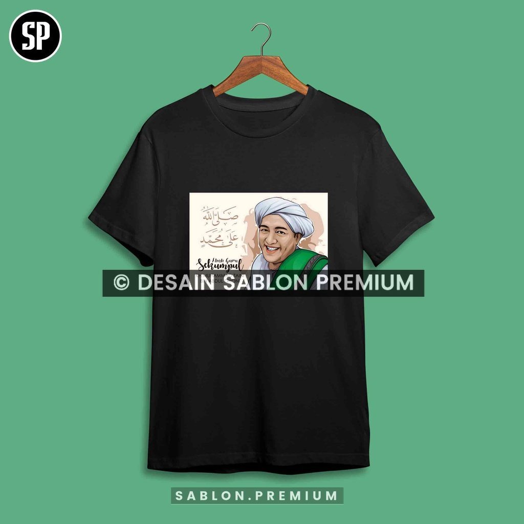 Kaos Tuan Guru Sekumpul - Kaos Abah Guru Muhammad Zaini bin Abdul Ghani Al Banjari Alaydrus Islami U