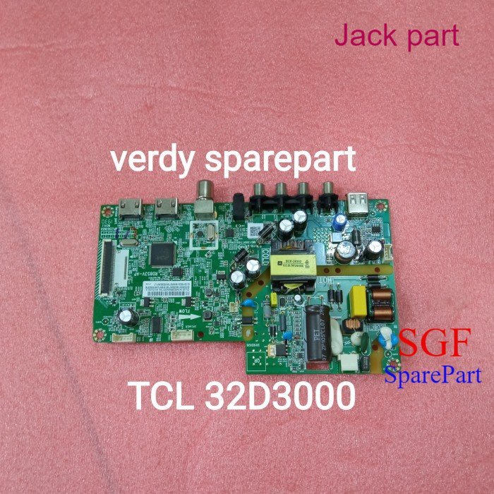 mb led TCL-L32D3000B - mainboard modul mesin tv led tcl l32d3000b