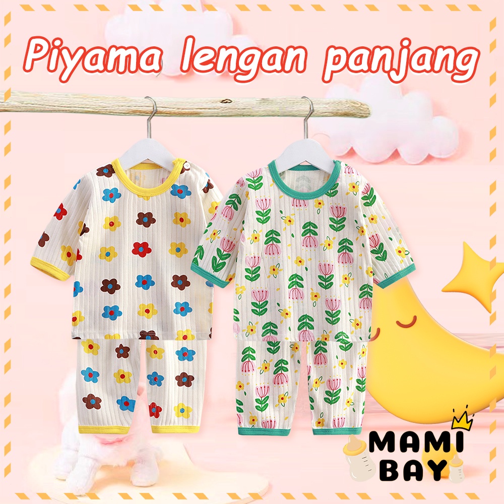 OKEYI Setalan Baju Tidur Anak Import Piyama Lengan Panjang Anak Bayi Lucu