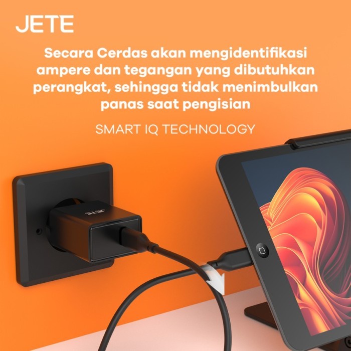 Charger Hp Fast Charger 33W JETE E21 Output TYPE C - Garansi 2 Tahun