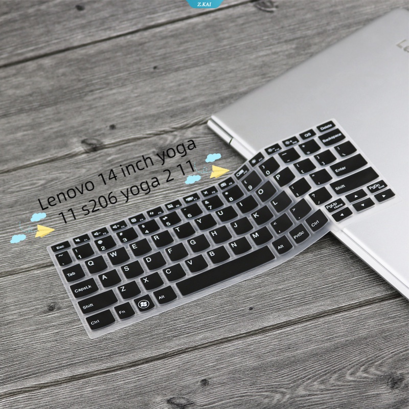 Pelindung Film Keyboard Silikon Laptop Untuk Lenovo 14inch Yoga11 S206 Yoga2 11 Tahan Air Dan Tahan Lembab Full Coverage Film Pelindung [ZK]