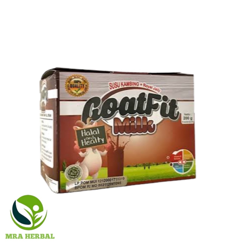 

Goatfit Milk Cokelat susu Kambing etawa plus Royal jelly | Goat Fit Coklat Kemasan Per Box 10 Sachet