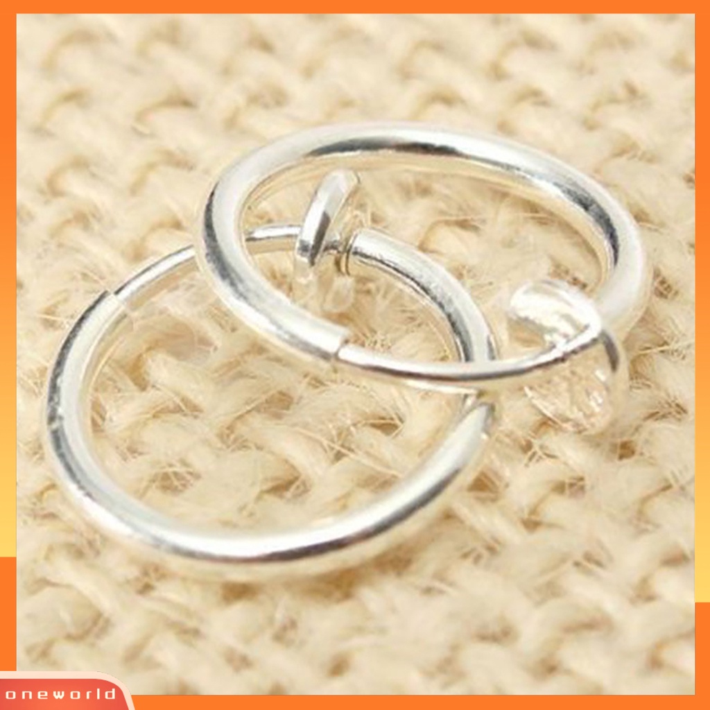 [WOD] 8pcs Cincin Hidung Hoop Ring Hidung Non Piercing Ramah Kulit Untuk Pria