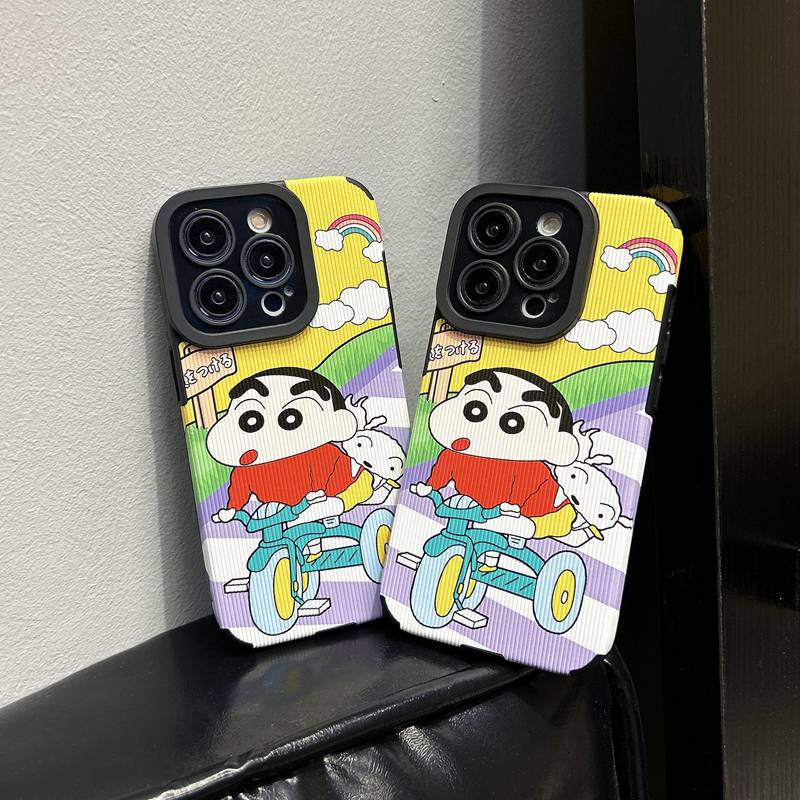 All New Cute Crayon Shin-chan Soft Case IPhone 7 Plus 8 Plus X XS XR XS Max 11 13 12 14 PRO Max 14 Plus SE Phone Case Girl Girl Women' Fashion Anime