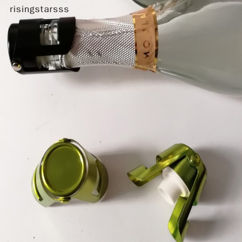Rsid Span-new Champagne Stooped Wine Bottle Plug Segel Rapat Kulkas Untuk Digunakan Kembali Jelly