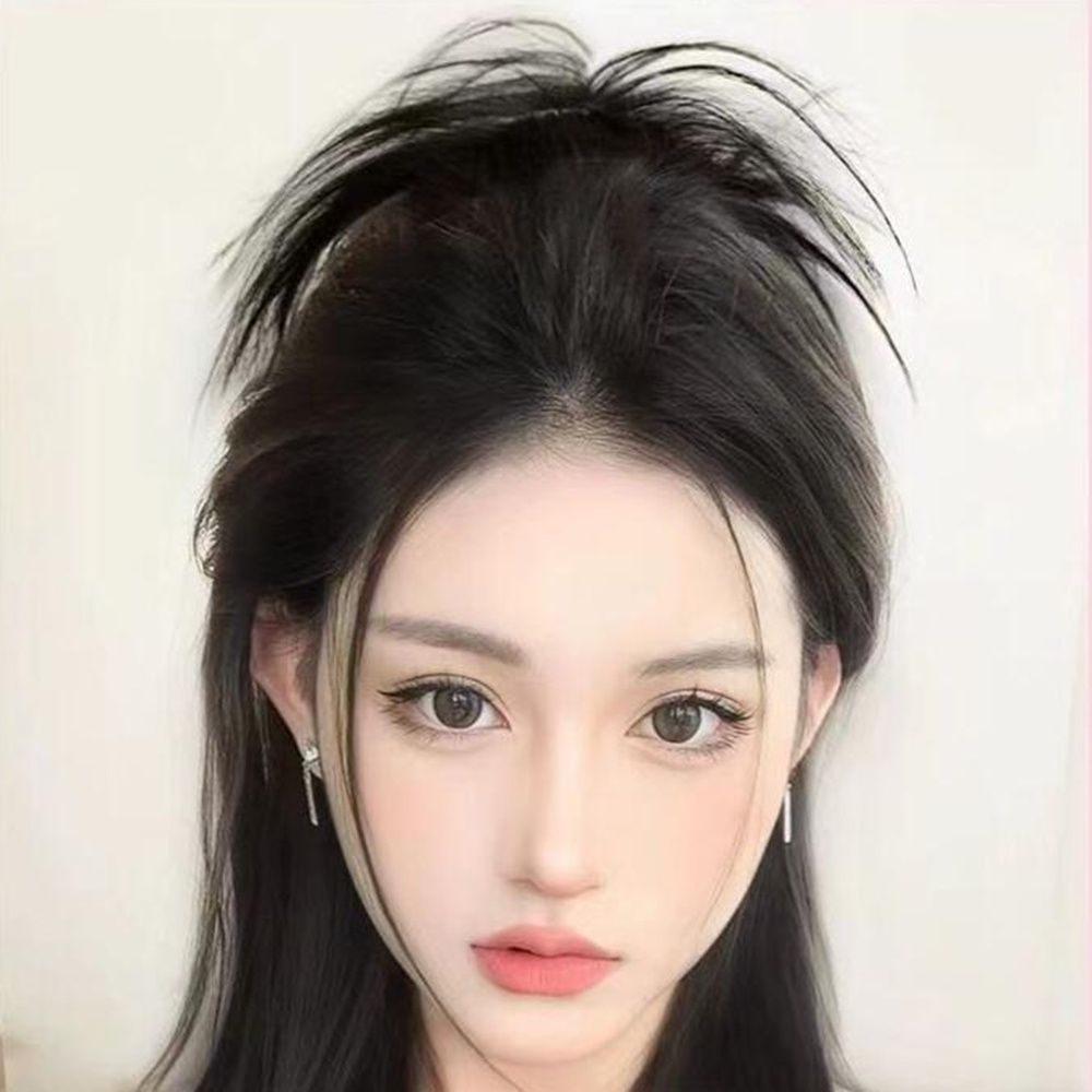 Y2k Gadis Bulu Ayam Wig Dengan Kristal Kupu-Kupu Klip Gadis Pedas Shuttlecock Rambut Wig Acessories