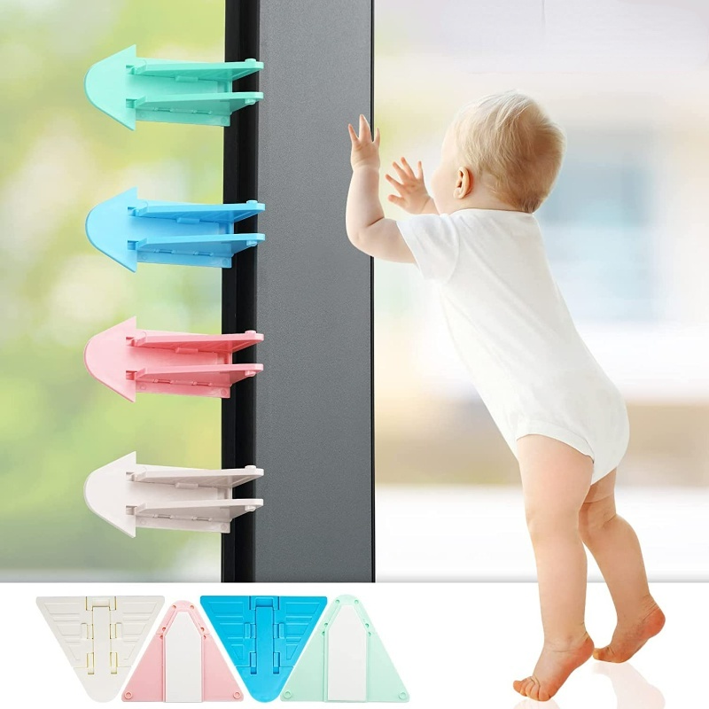 Abs Pengaman Jendela Blocker Sliding Door Padlock Anak Aksesoris Rumah Anak Pengaman Pengaman Kabinet Laci Kunci Pengaman Bayi Newborn Pintu Geser Jendela Lemari Kunci