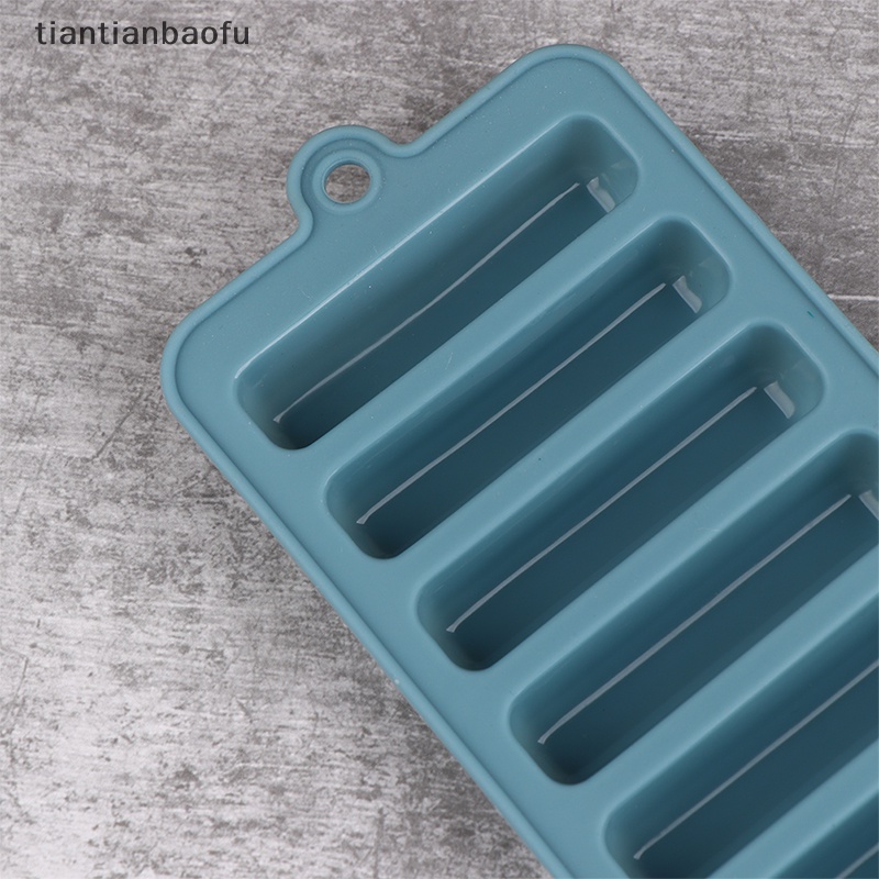 [tiantianbaofu] 1pc Strip Panjang Silikon Es Batu Cetakan Tray Ice Cube Mould Kue Baking Molds Butik