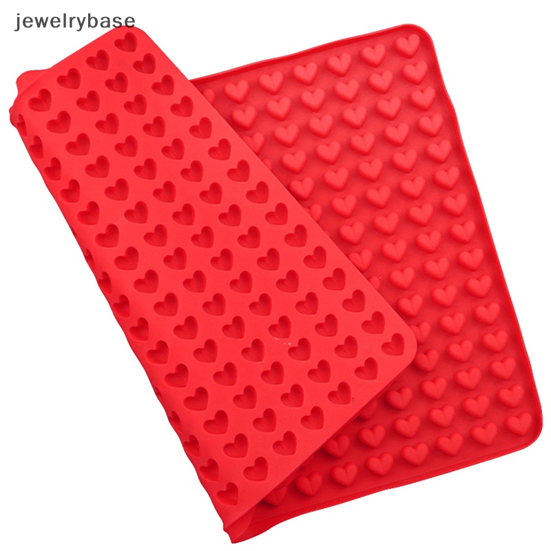 [jewelrybase] 1pc 255 Cavity Mini Berbentuk Hati Cetakan Silikon DIY Ice Cube Tray Alat Kue Butik