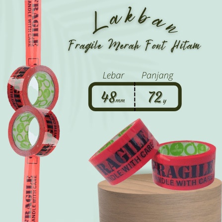 

[SC] LAKBAN FRAGILE MERAH FONT HITAM 48MM 72Y CORTAPE