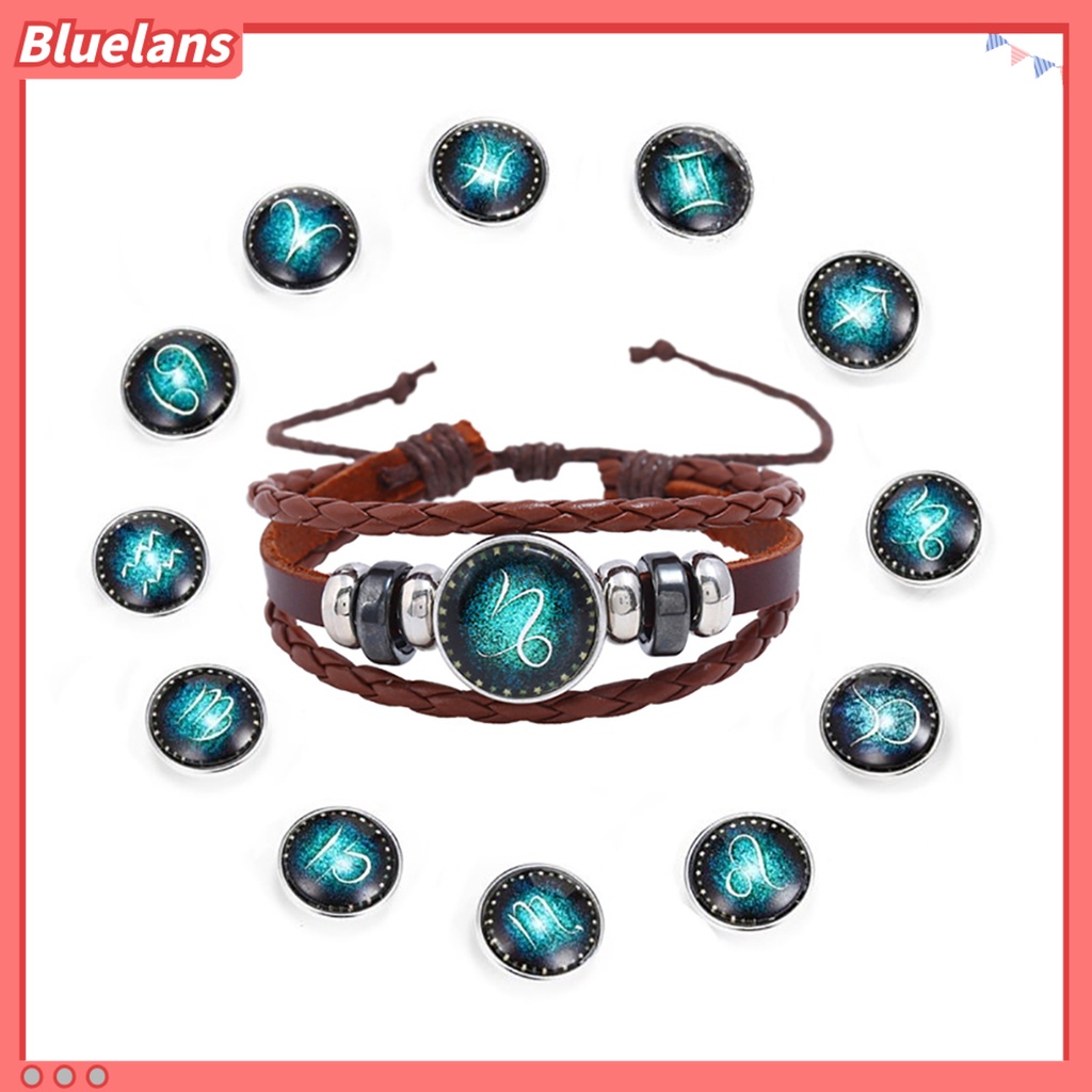 [BLS] Gelang Tali Rantai Adjustable Retro 12rasi Bintang Braided Bracelet Untuk Pesta