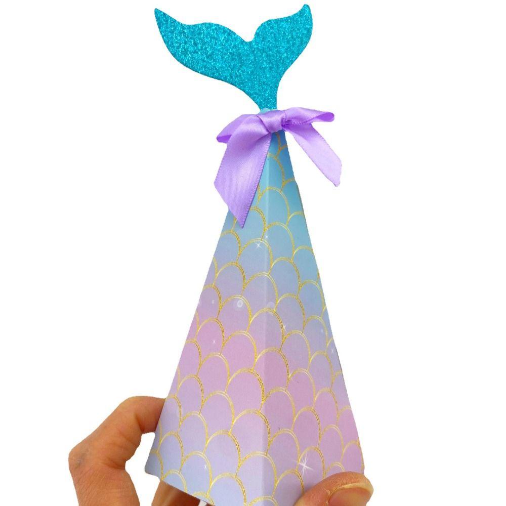 【 ELEGANT 】 Candy Box Kreatif Cantik Untuk Anak-Anak Tema Mermaid Baby Shower Pesta Ulang Tahun Hadiah Pernikahan