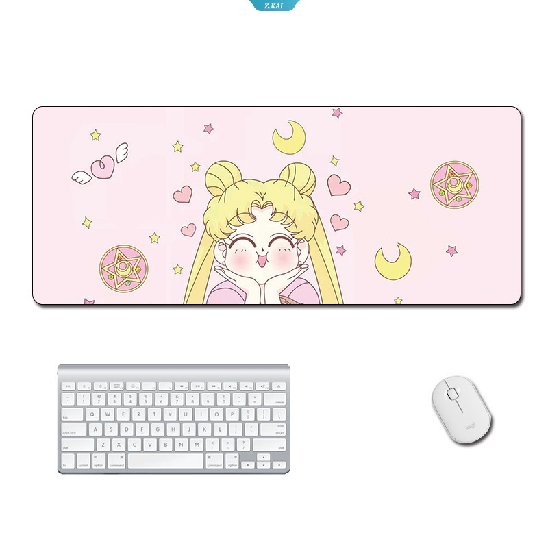 Pink Sailor Moon Landscape Mouse Pad to Mouse Gaming Mousepad XL Besar Keyboard Gamer Alas Meja PC Komputer Tablet Mouse Pad [ZK]