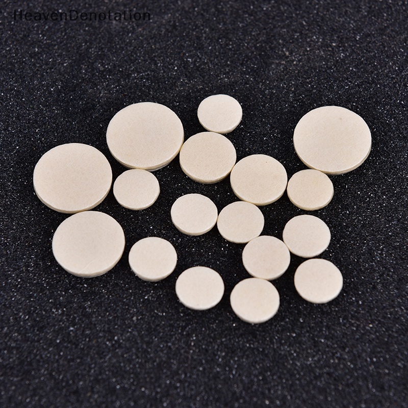[HeavenDenotation] 17pcs Clarinet key Pads White Musik Woodwind Wind Music Alat Pengganti HDV