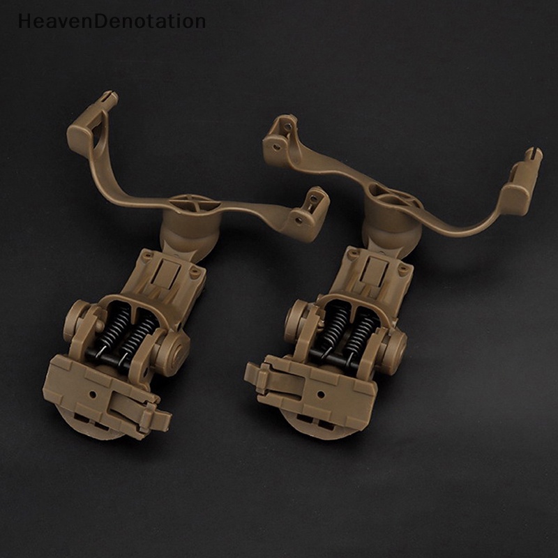 [HeavenDenotation] 1set Tactical Headphone Rel Helm Adapter Mount Adapter Bow Rail Mount Aksesoris Headphone HDV