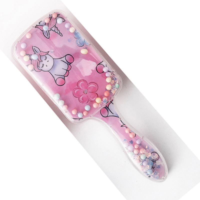 Sisir rambut paddle motif unicorn import banyak warna harga grosir bisa cod dijamin realpic