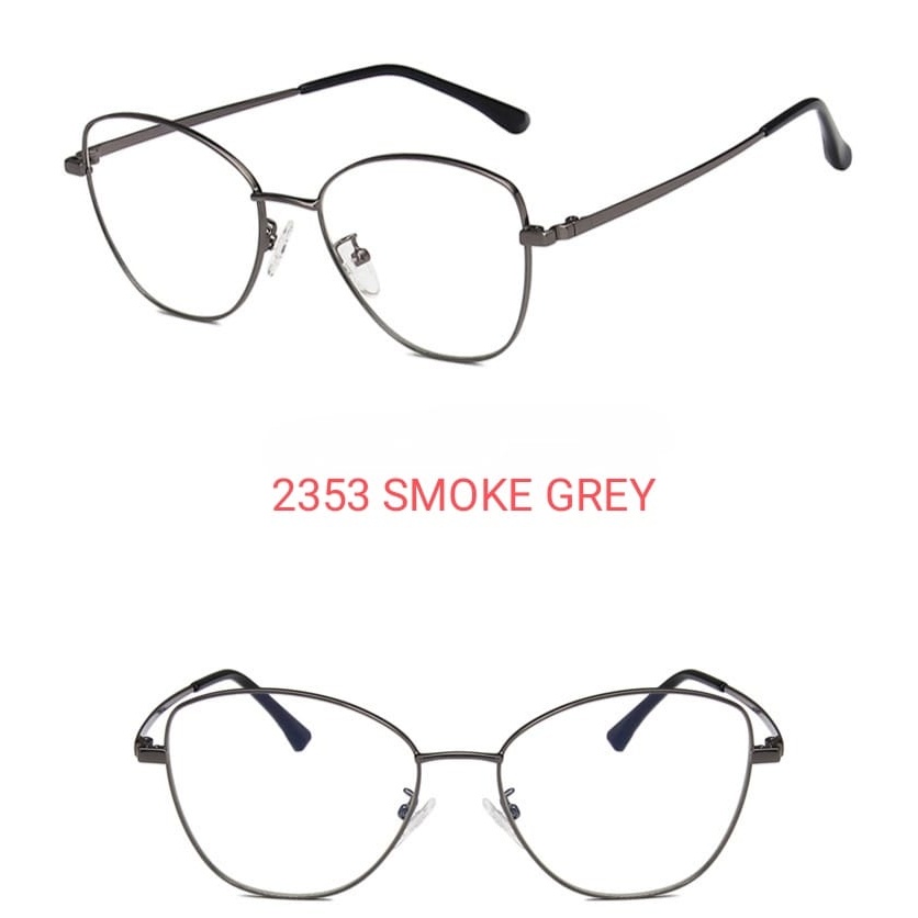 Kacamata Korea Minus 2353 Kacamata AntiRadiasi, Kacamata AntiBlueray, Kacamata Bluecromic, Kacamata Normal, Kacamata Kotak, Kacamata Cat Eye / BS