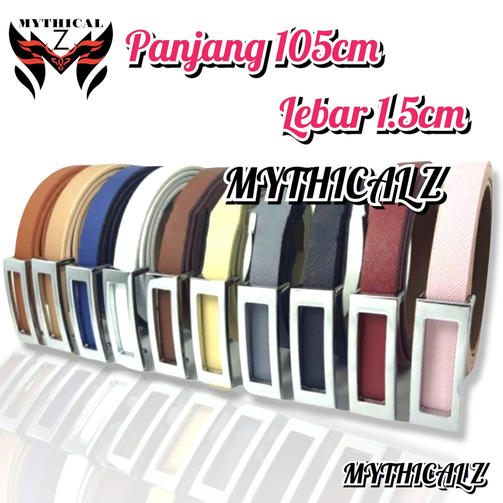 Sabuk wanita ban kecil kulit sintetis fashion kekinian belt Perempuan