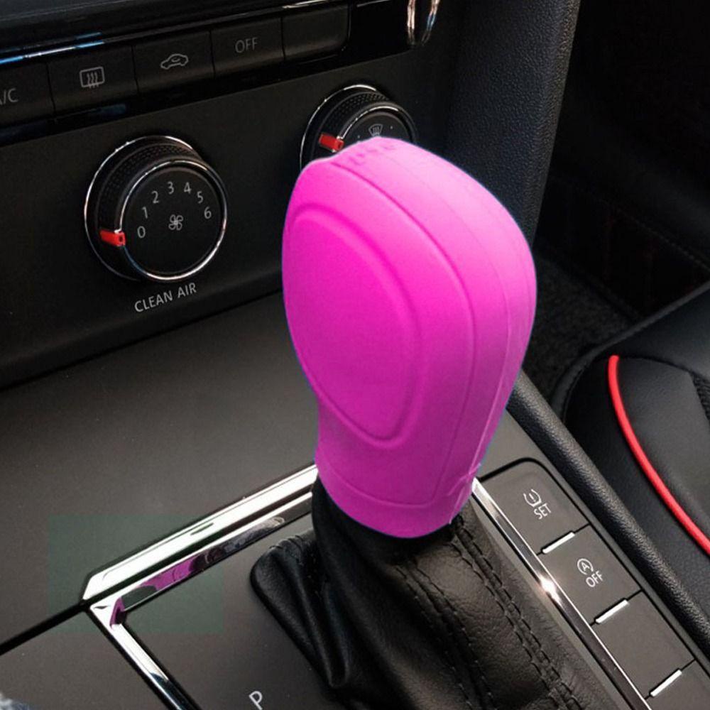 TOP Penutup Knob Pemindah Gigi Mobil Tahan Lama Non-Slip Silikon Penutup Pergeseran Gigi Otomatis
