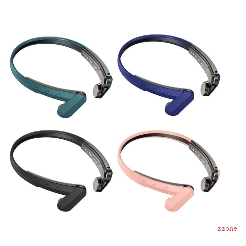 Zzz Headphone Konduksi Tulang Tahan Air Earphone Nirkabel Bluetooth-Kompatibel