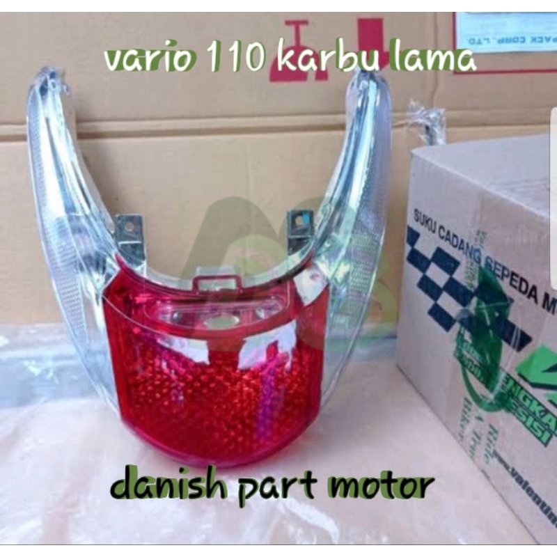 lampu belakang honda vario 110 karbu lama / reflektor lampu stop vario karbu old / stop lamp vario l
