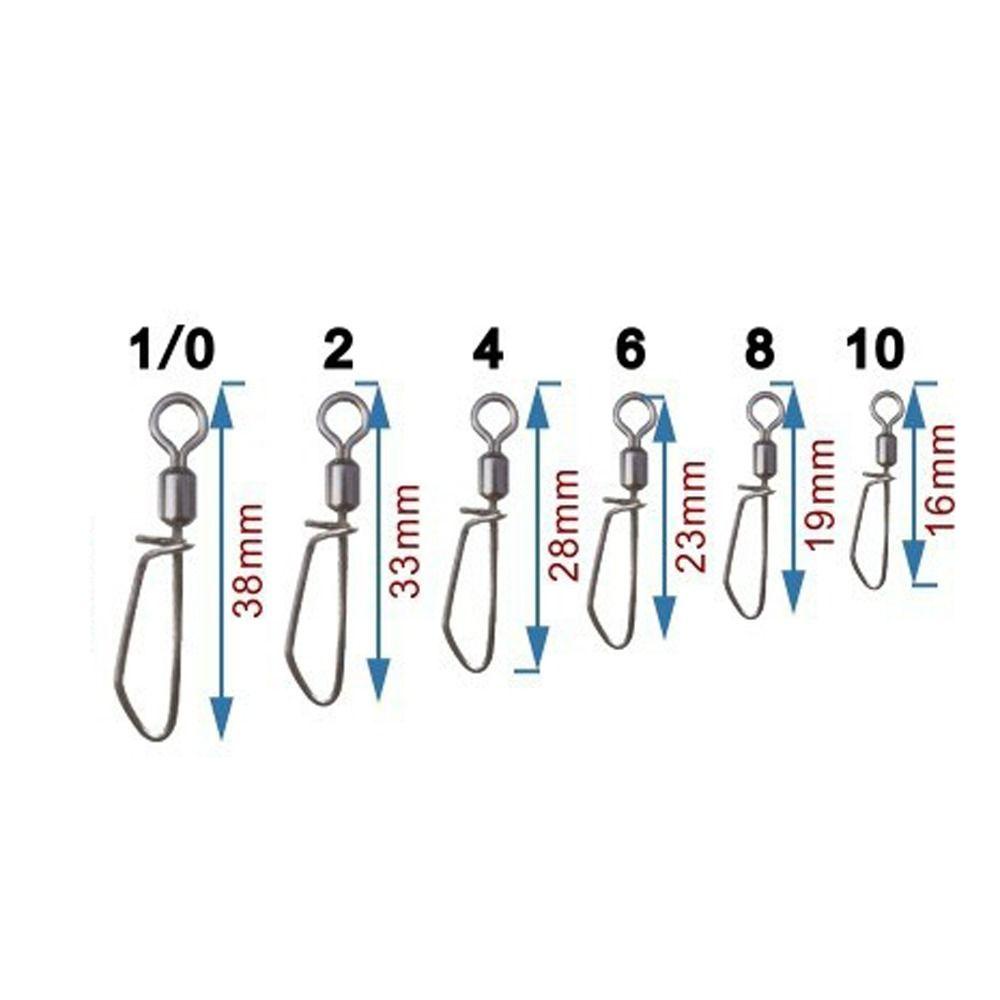 Lanfy Memancing Rolling Swivels Snap 50 Pcs Kuat Menarik Kekuatan Berputar Cincin Memancing Konektor Memancing Memancing Tackle Memancing Aksesoris T-Shaped Swivel