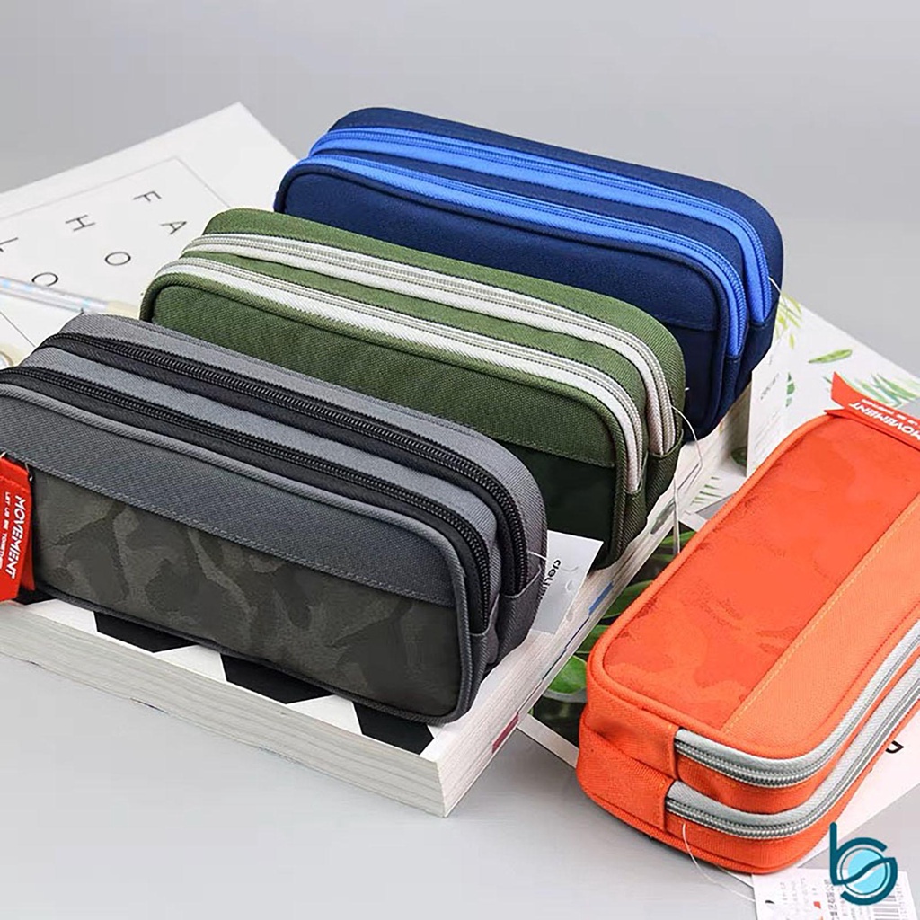 

Kotak Pensil /Tempat pensil kain kapasitas besar - Best Stationary