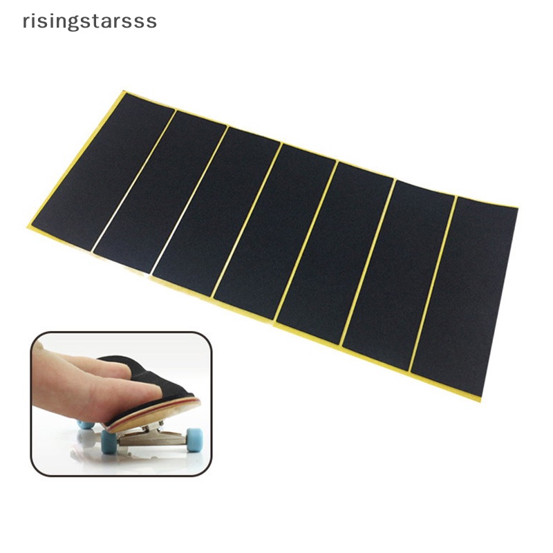 Rsid Span-new 10PCS Fingerboard Deck Uncut Tape Stiker Hitam Busa Grip Tape Stiker Jelly