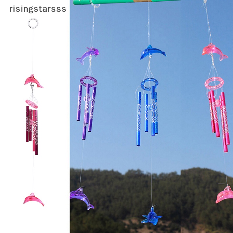 Rsid Span- Lumba Baru Kristal Kreatif 4tabung Logam Windchime Wind Chime Dekorasi Rumah Jelly