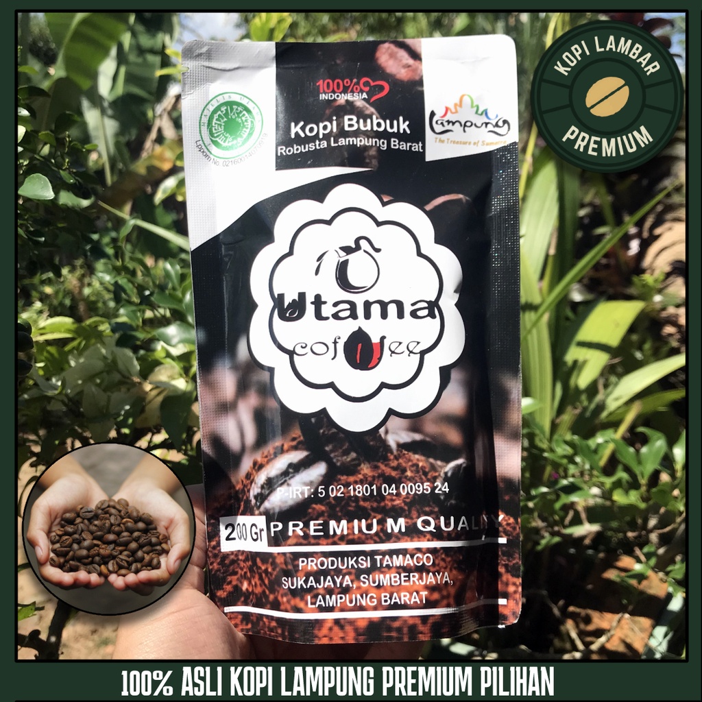 

[Utama] KOPI BUBUK ROBUSTA PREMIUM BIJI PILIHAN TERBAIK 100 % ASLI LAMPUNG 200 gram