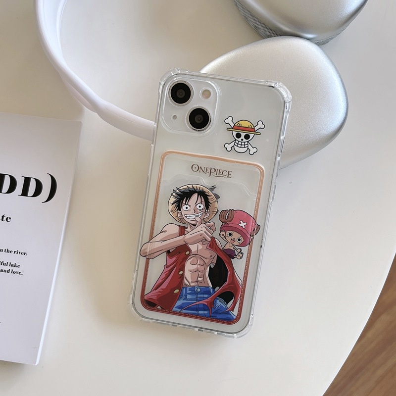 Card Case Luffy &amp; Sauron Soft Case HP iP iPhone 14 13 12 11 Pro X XS XR Max 7 8 + Plus Boy Man FTD Casing Apple