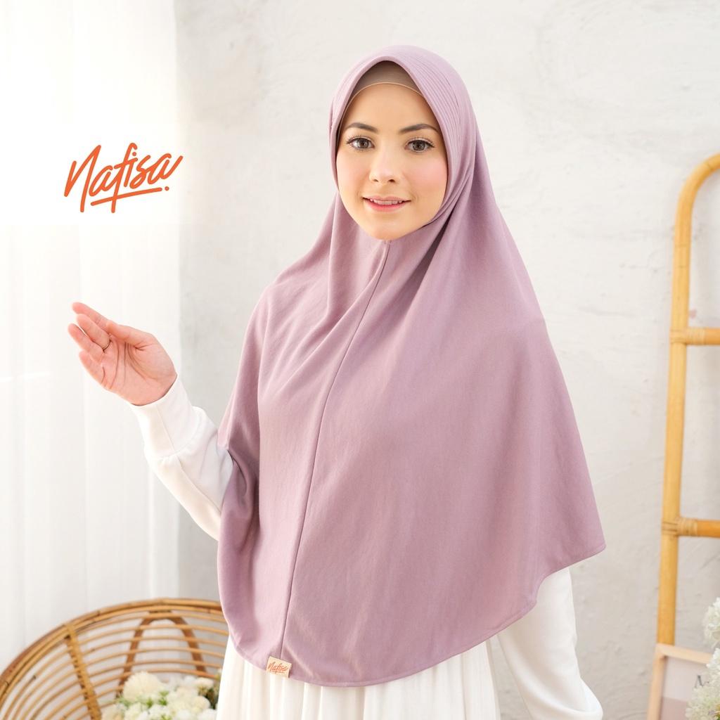 TERLARIS COD..Jilbab Asha PREMIUM | Hijab Instan Bergo Pet Antem | Jilbab Kain kaos super DOUBLE NIT