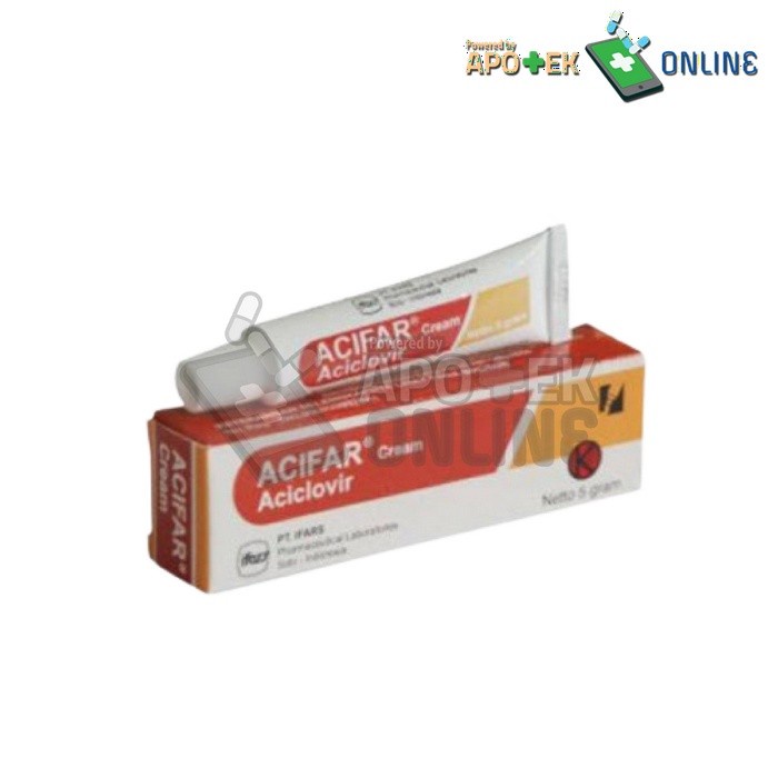 ACIFAR CREAM 5GR/ACYCLOVIR/ANTIVIRUS SALEP /CACAR