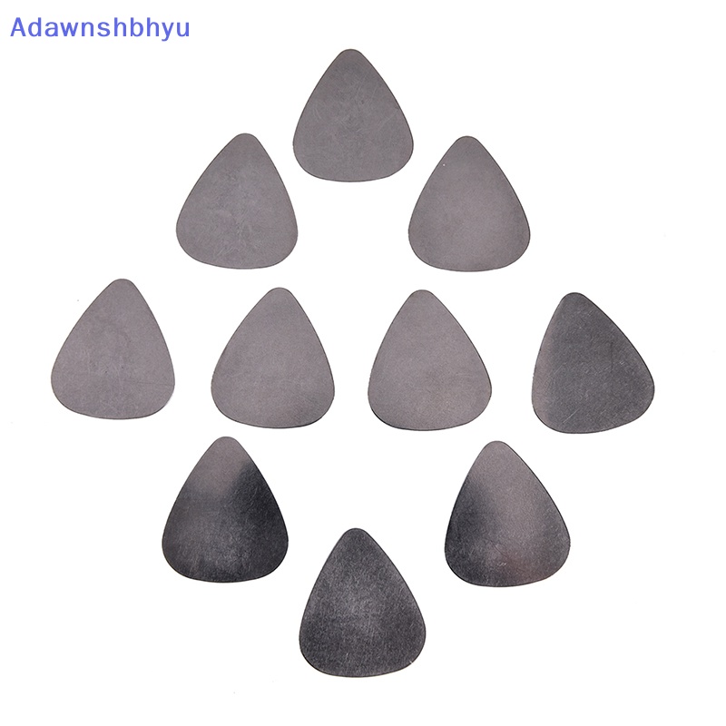 Adhyu 10pcs bass guitar picks stainless steel Akustik Gitar Listrik plectrum 0.30mm ID