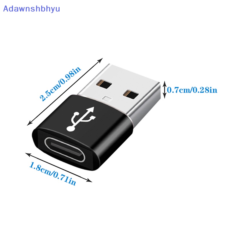 Adhyu 1pcs Adaptor Converter Port USB C 3.1 Tipe C Female to USB 3.0 Type A Male NEW ID