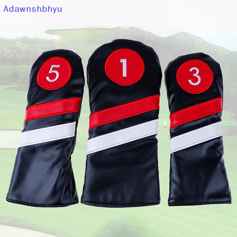 Sarung Kepala Golf Adhyu #1 #3 #5covers Driver/Fairway Rescue/Hybrid PU Leather ID