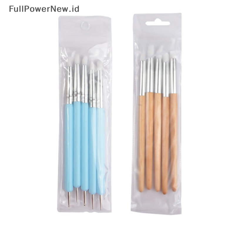 Power 5Pcs Double-Ended Dotg Set Art Embos Alat Pemodelan Keramik Tembikar Craft ID